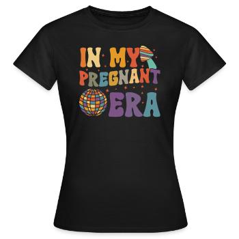 Schwangerschaft Schwanger Baby Familie Frauen - Frauen T-Shirt - Schwarz - Vorne - AI Model Female 172 dark (172cm)