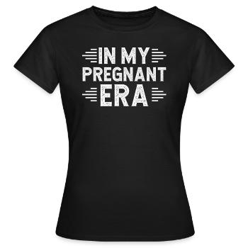 Schwangerschaft Schwanger Baby Familie Frauen - Frauen T-Shirt - Schwarz - Vorne - AI Model Female 172 dark (172cm)