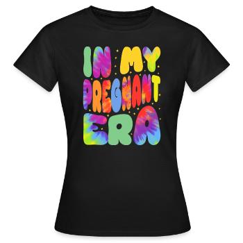 Schwangerschaft Schwanger Baby Familie Frauen - Frauen T-Shirt - Schwarz - Vorne - AI Model Female 172 dark (172cm)