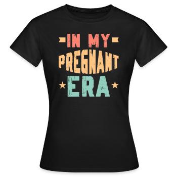 Schwangerschaft Schwanger Baby Familie Frauen - Frauen T-Shirt - Schwarz - Vorne - AI Model Female 172 dark (172cm)