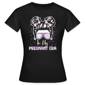 Schwangerschaft Schwanger Baby Familie Frauen - Frauen T-Shirt - Schwarz - Vorne - AI Model Female 172 dark (172cm)