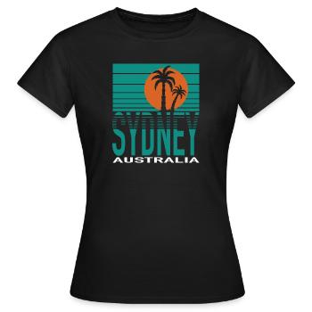 SYDNEY - T-shirt Femme - noir - Devant - AI Model Female 172 dark (172cm)