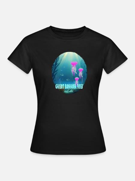 Great Barrier Reef australia - Frauen T-Shirt - Schwarz