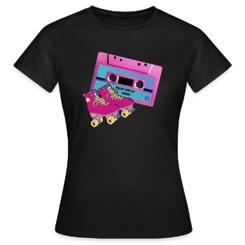 ROLLIN' AVEC MES HOMIES - T-shirt Femme - noir - Devant - AI Model Female 172 dark (172cm)