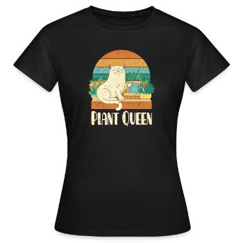 Reine des plantes - T-shirt Femme - noir - Devant - AI Model Female 172 dark (172cm)