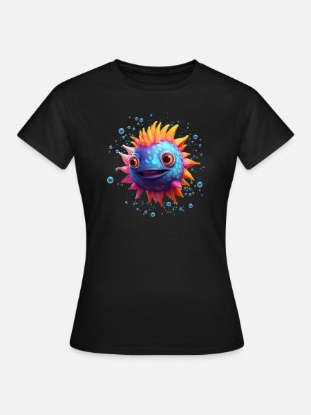 Puffer Fish - Women's T-Shirt - black
