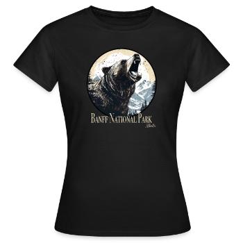 Parc national Banff - T-shirt Femme - noir - Devant - AI Model Female 172 dark (172cm)