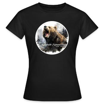 Parc national Kejimkujik - T-shirt Femme - noir - Devant - AI Model Female 172 dark (172cm)