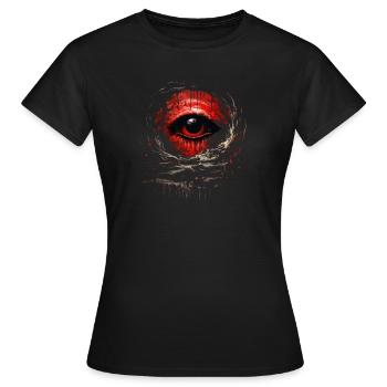 L’œil - T-shirt Femme - noir - Devant - AI Model Female 172 dark (172cm)