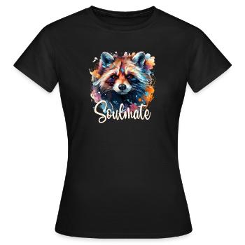 Âme soeur - T-shirt Femme - noir - Devant - AI Model Female 172 dark (172cm)