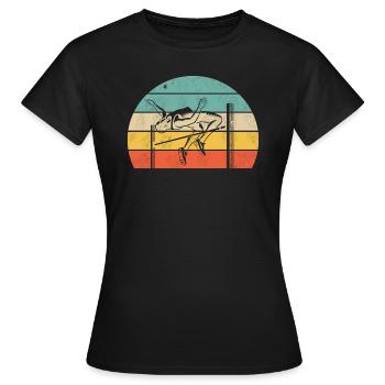 Saut en hauteur - T-shirt Femme - noir - Devant - AI Model Female 172 dark (172cm)