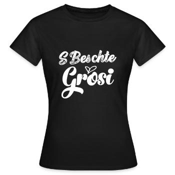 Beschte Grosi Oma Schweiz Lieblingsoma Beste Omi - Frauen T-Shirt - Schwarz - Vorne - AI Model Female 172 dark (172cm)