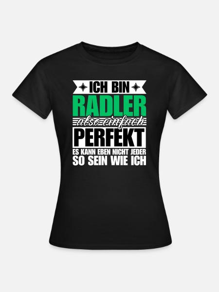 Perfekter Radler - Frauen T-Shirt - Schwarz