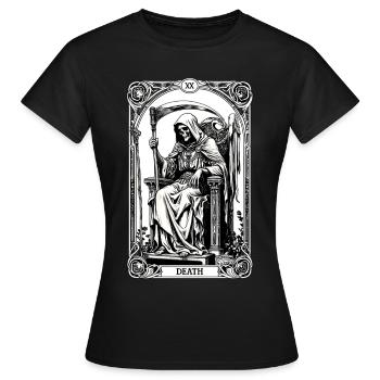 Todes-Tarot - Frauen T-Shirt - Schwarz - Vorne - AI Model Female 172 dark (172cm)