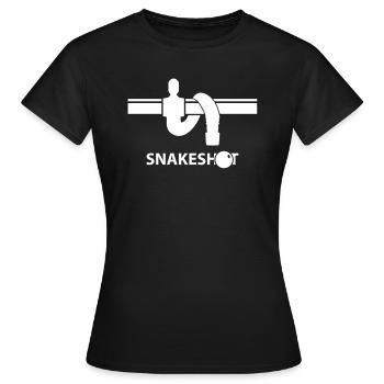 Snakeshot - Foosball - Frauen T-Shirt - Schwarz - Vorne - AI Model Female 172 dark (172cm)