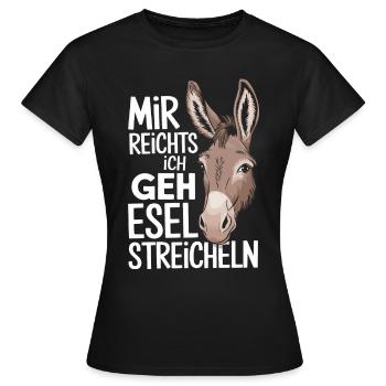 Donkey Donkey Mule Muli - Women's T-Shirt - black - Front - AI Model Female 172 dark (172cm)