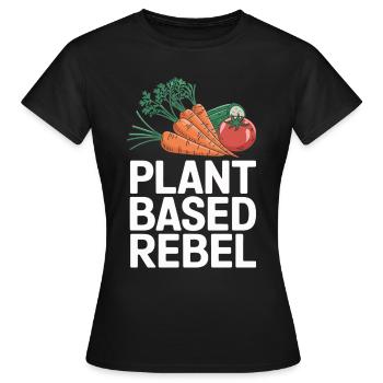 Végétarien Végétalien Végétarien Végétarien - T-shirt Femme - noir - Devant - AI Model Female 172 dark (172cm)
