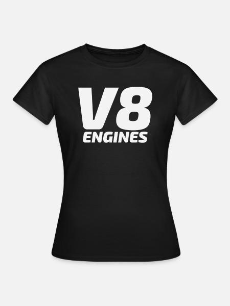Moteurs V8 moteur automobile idée cadeau déplacement - T-shirt Femme - noir