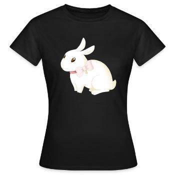 rabbit - Women's T-Shirt - black - Front - AI Model Female 172 dark (172cm)