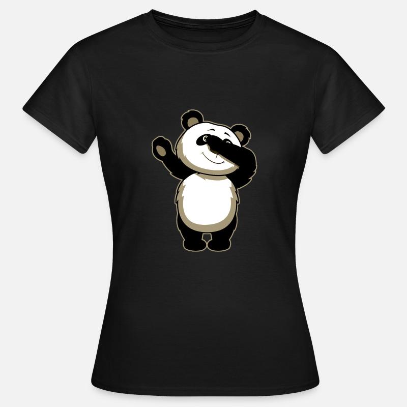 Panda Dab Funny - Women's T-Shirt - black