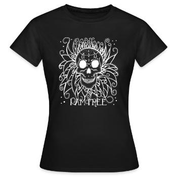 Skull Girly - Women's T-Shirt - black - Front - AI Model Female 172 dark (172cm)
