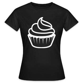 Muffin - T-shirt Femme - noir - Devant - AI Model Female 172 dark (172cm)