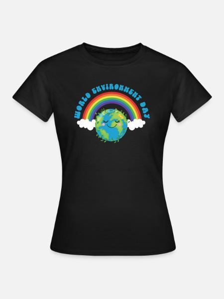World environment day - Frauen T-Shirt - Schwarz