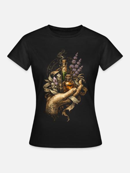 Apotheker Kräutersammler Apothekerin - Frauen T-Shirt - Schwarz