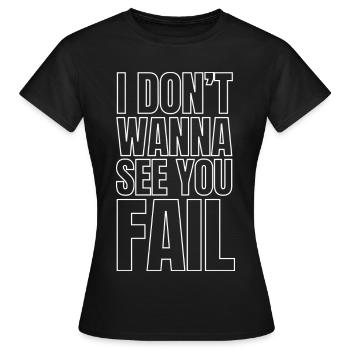 Empowerment pur! Echter Support!  - Frauen T-Shirt - Schwarz - Vorne - AI Model Female 172 dark (172cm)