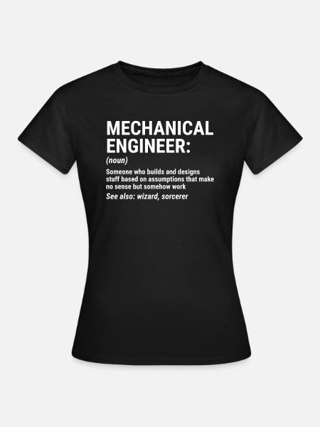 Funny Mechanical Engineer Definition Noun T-Shirt - Women's T-Shirt - black