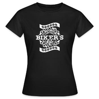 Bikers Life - Frauen T-Shirt - Schwarz - Vorne - AI Model Female 172 dark (172cm)