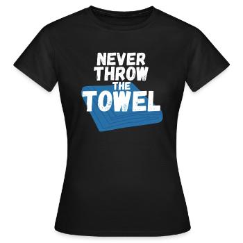Ne jetez jamais l’éponge - T-shirt Femme - noir - Devant - AI Model Female 172 dark (172cm)