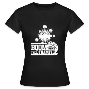 BASKETBALL BASKETBALL BASKETBALL BASKETBALL BASKET - Women's T-Shirt - black - Front - AI Model Female 172 dark (172cm)