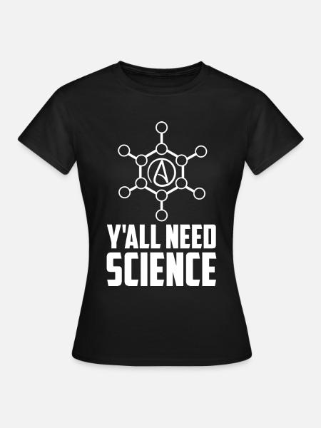 Atheist Anti Relegion Atheismus Agnostiker - Frauen T-Shirt - Schwarz