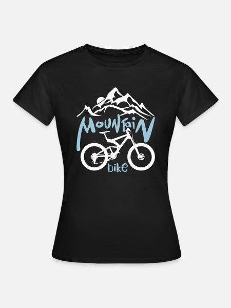 Mountain Bike Funny - Women's T-Shirt - black