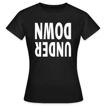 Funny Australia Land Down Under - Women's T-Shirt - black - Front - AI Model Female 172 dark (172cm)