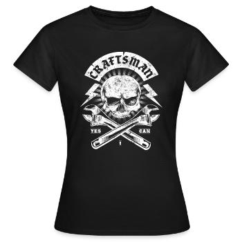 Insigne de logo d'artisan - T-shirt Femme - noir - Devant - AI Model Female 172 dark (172cm)