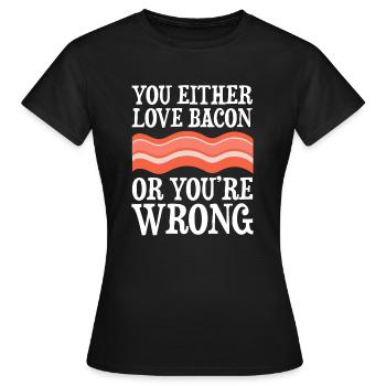 Speck Liebe - Frauen T-Shirt - Schwarz - Vorne - AI Model Female 172 dark (172cm)