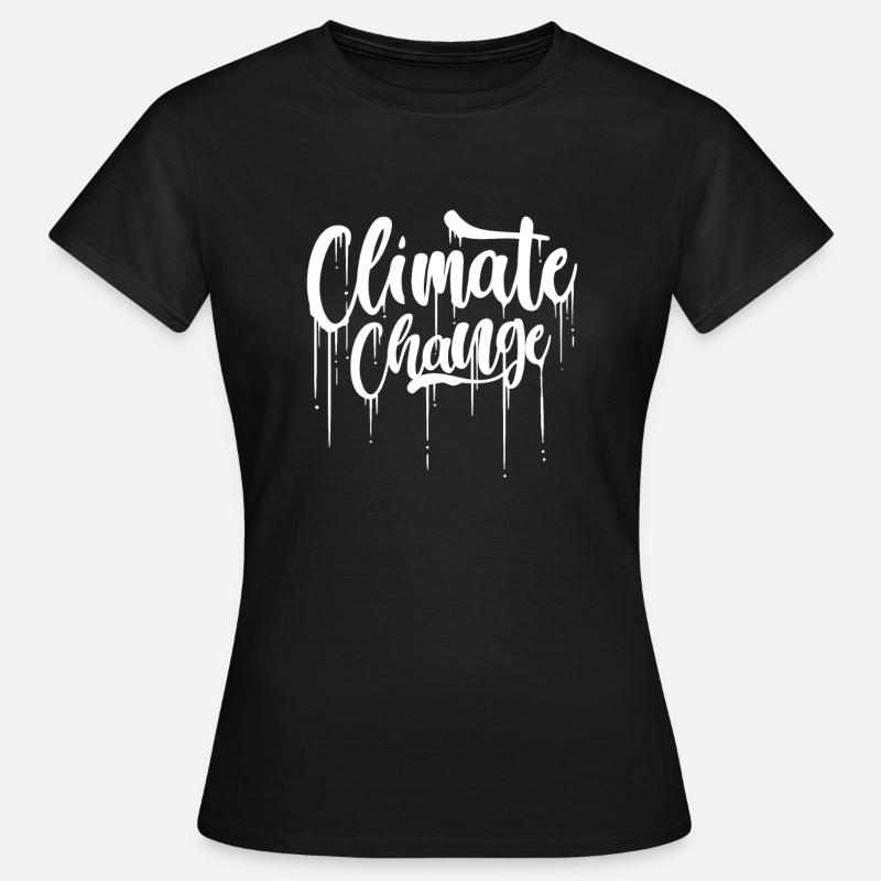Climate Change Climate Change Schritzug Earth - Women's T-Shirt - black