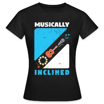 Musiker Musik Rhythmus Notenschlüssel - Frauen T-Shirt - Schwarz - Vorne - AI Model Female 172 dark (172cm)