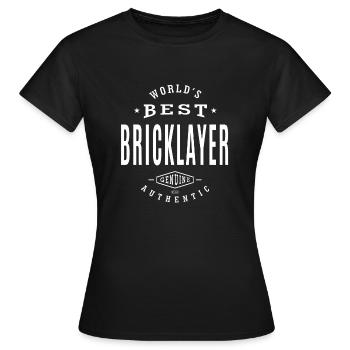 Best Bricklayer - Women's T-Shirt - black - Front - AI Model Female 172 dark (172cm)