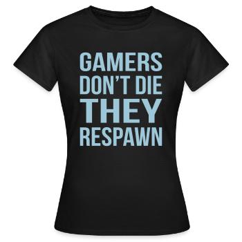 Les joueurs ne font pas la réapparition - T-shirt Femme - noir - Devant - AI Model Female 172 dark (172cm)