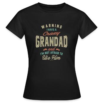 Crazy Grandad - Women's T-Shirt - black - Front - AI Model Female 172 dark (172cm)