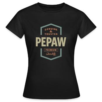 Genuine Pepaw - Women's T-Shirt - black - Front - AI Model Female 172 dark (172cm)