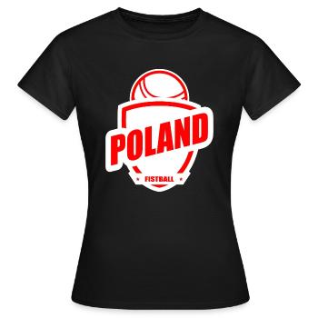 Faustball Polen Mannschaft WM Geschenk - Frauen T-Shirt - Schwarz - Vorne - AI Model Female 172 dark (172cm)