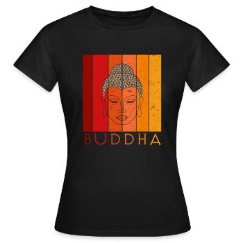 Buddha - Frauen T-Shirt - Schwarz - Vorne - AI Model Female 172 dark (172cm)
