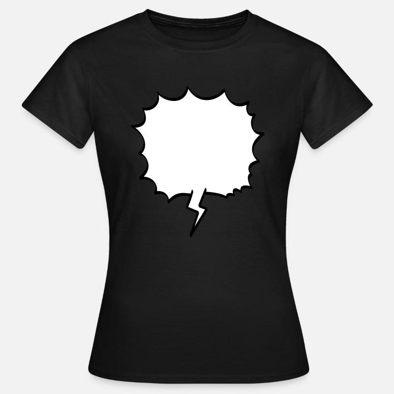 speech bubble - Women's T-Shirt - black