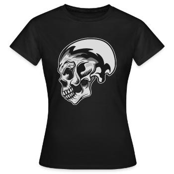 SILVER SKULL - Women's T-Shirt - black - Front - AI Model Female 172 dark (172cm)