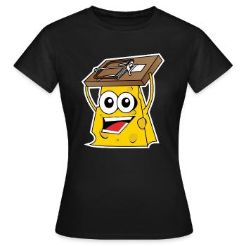fromage - T-shirt Femme - noir - Devant - AI Model Female 172 dark (172cm)