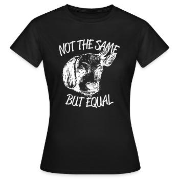 Vegan Obst Öko Vegetarier Veganer Geschenk Spruch - Frauen T-Shirt - Schwarz - Vorne - AI Model Female 172 dark (172cm)